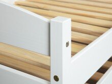Funktionsbett >Vindas< (BxHxT: 209x62x97 cm) in Weiss - 209x62x97 (BxHxT)