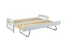 Funktionsbett >Vindas< (BxHxT: 209x62x97 cm) in Weiss - 209x62x97 (BxHxT)