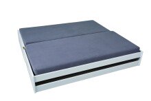 Funktionsbett >Lotar< (BxHxT: 97x65x209 cm) in Weiss - 97x65x209 (BxHxT)