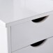 Funktionsbett >TILL< in Weiss aus Massivholz - 209x47,5x96cm (BxHxT)
