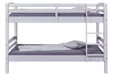 Etagenbett >ANNIKA< (BxHxT: 212x146,5x98,5 cm) in Weiss - 212x146,5x98,5 (BxHxT)