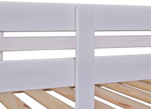 Etagenbett >ANNIKA< (BxHxT: 212x146,5x98,5 cm) in Weiss - 212x146,5x98,5 (BxHxT)