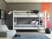 Etagenbett >ANNIKA< (BxHxT: 212x146,5x98,5 cm) in Weiss - 212x146,5x98,5 (BxHxT)