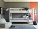Etagenbett >ANNIKA< (BxHxT: 212x146,5x98,5 cm) in Weiss - 212x146,5x98,5 (BxHxT)