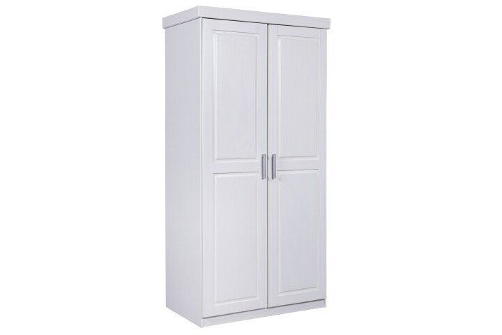 Kleiderschrank >Hakon< (BxHxT 95 x 190 x 55 cm) in Weiss - 95x190x55 (BxHxT)