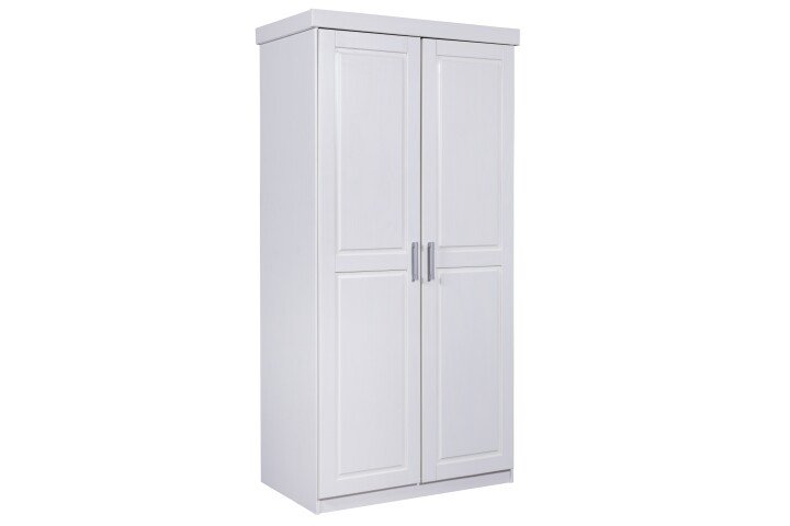 Kleiderschrank >Hakon< (BxHxT 95 x 190 x 55 cm) in Weiss - 95x190x55 (BxHxT)