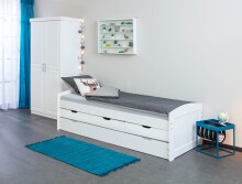 Kleiderschrank >Hakon< (BxHxT 95 x 190 x 55 cm) in Weiss - 95x190x55 (BxHxT)