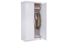 Kleiderschrank >Hakon< (BxHxT 95 x 190 x 55 cm) in Weiss - 95x190x55 (BxHxT)