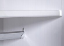 Kleiderschrank >Hakon< (BxHxT 95 x 190 x 55 cm) in Weiss - 95x190x55 (BxHxT)