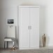Kleiderschrank >Hakon< (BxHxT 95 x 190 x 55 cm) in Weiss - 95x190x55 (BxHxT)