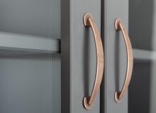 Buffet >Luzerna< (BxHxT 90 x 190 x 45 cm) in Grau/Sepia-braun