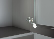 Buffet >Luzerna< (BxHxT 90 x 190 x 45 cm) in Grau/Sepia-braun