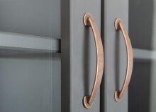 Buffet >Luzerna< (BxHxT 90 x 190 x 45 cm) in Grau/Sepia-braun