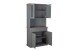 Buffet >Luzerna< (BxHxT 90 x 190 x 45 cm) in Grau/Sepia-braun