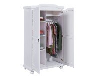 Kleiderschrank >Hedda< (BxHxT 104 x 180 x 56 cm) in Weiss - 104x180x56 (BxHxT)