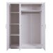 Kleiderschrank >Magnus< (BxHxT 140 x 190 x 55 cm) in Weiss - 140x190x55 (BxHxT)