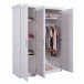 Kleiderschrank >Magnus< (BxHxT 140 x 190 x 55 cm) in Weiss - 140x190x55 (BxHxT)