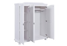 Kleiderschrank >Bastian< (BxHxT 150 x 180 x 56 cm) in Weiss - 150x180x56 (BxHxT)