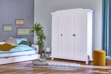 Kleiderschrank >Bastian< (BxHxT 150 x 180 x 56 cm) in Weiss - 150x180x56 (BxHxT)
