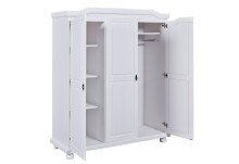 Kleiderschrank >Bastian< (BxHxT 150 x 180 x 56 cm) in Weiss - 150x180x56 (BxHxT)