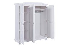 Kleiderschrank >Bastian< (BxHxT 150 x 180 x 56 cm) in Weiss - 150x180x56 (BxHxT)