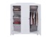 Kleiderschrank >Bastian< (BxHxT 150 x 180 x 56 cm) in Weiss - 150x180x56 (BxHxT)