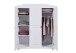 Kleiderschrank >Bastian< (BxHxT 150 x 180 x 56 cm) in Weiss - 150x180x56 (BxHxT)