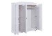 Kleiderschrank >Bastian< (BxHxT 150 x 180 x 56 cm) in Weiss - 150x180x56 (BxHxT)