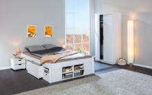 Funktionsbett >Till< (BxHxT 209 x 47,5 x 146 cm) in Weiss - 209x47,5x146 (BxHxT)