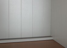 Buffet >Luzerna< (BxHxT 131 x 190 x 45 cm) in Grau/Sepia-braun