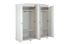 Kleiderschrank >Isny< (B/H/T 197 x 198 x 60 cm) in weiß - 197x198x60 (BxHxT)