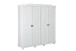 Kleiderschrank >Isny< (B/H/T 197 x 198 x 60 cm) in weiß - 197x198x60 (BxHxT)