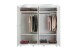 Kleiderschrank >Isny< (B/H/T 197 x 198 x 60 cm) in weiß - 197x198x60 (BxHxT)