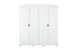 Kleiderschrank >Isny< (B/H/T 197 x 198 x 60 cm) in weiß - 197x198x60 (BxHxT)