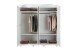 Kleiderschrank >Isny< (B/H/T 197 x 198 x 60 cm) in weiß - 197x198x60 (BxHxT)
