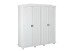 Kleiderschrank >Isny< (B/H/T 197 x 198 x 60 cm) in weiß - 197x198x60 (BxHxT)