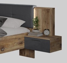 Bett >VENUSIA< (BxHxT: 254,3x92,3x210,3 cm)