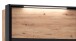 Schrank >MELIKA< (220x213,1x60 cm) Schwarz/Eiche