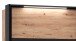 Schrank >MELIKA< (220x213,1x60 cm) Schwarz/Eiche
