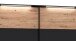 Schrank >MELIKA< (220x213,1x60 cm) Schwarz/Eiche