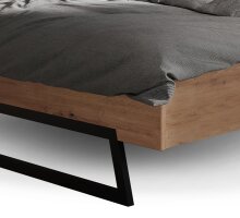Schlafzimmer-Set >MELIKA< F:Schwarz/Dekor Lamellen ArtisanEiche/Artisan Eiche