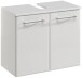 Waschbeckenunterschrank >Quickset 376< (BxHxT: 60x53x33 cm) in Weiß Hochglanz