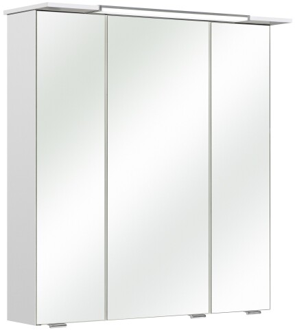 Spiegelschrank >Quickset 376< (BxHxT: 67x71x16 cm) in Weiß Glanz