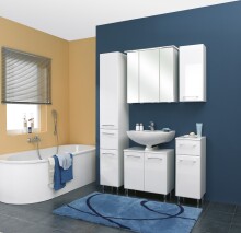 Unterschrank >Quickset 376< (BxHxT: 30x72x33 cm) in Weiß Hochglanz