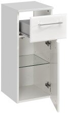 Unterschrank >Quickset 376< (BxHxT: 30x72x33 cm) in Weiß Hochglanz