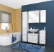 Unterschrank >Quickset 376< (BxHxT: 30x72x33 cm) in Weiß Hochglanz