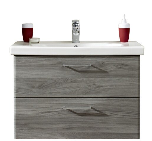 Waschtisch-Set >Quickset 916< (BxHxT: 82x56x45 cm) in Sangallo Grau quer