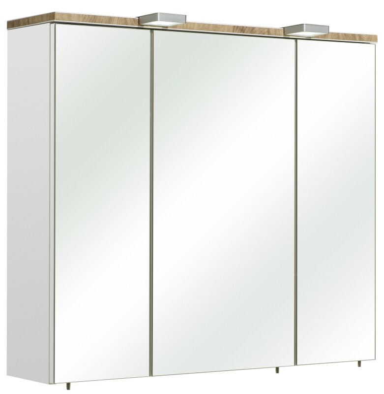 Badezimmerspiegelschrank >Quickset 931< (BxHxT: 80x70x20 cm) in Weiß ,  239,95 €