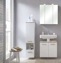 Badmöbel-Set >Quickset 931< (BxT: 95x33 cm) in Weiß Glanz - 95x33cm (BxT)