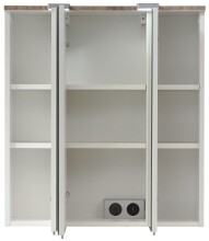 Badmöbel-Set >Quickset 931< (BxT: 125x33 cm) in Weiß Glanz - 125x33cm (BxT)